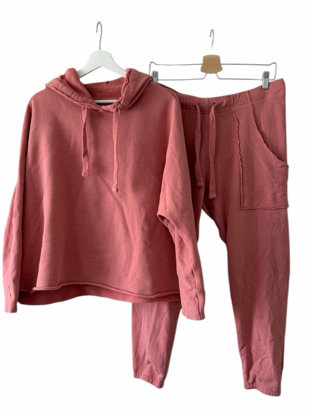 Frank & Eileen Set Eamon Jogger Kane Capelet Hoodie Medium Coral Peach